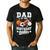 Sports Dad Of The Birthday Baller Sports Family Party Men's Casual T-Shirt Black