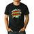 Super Daddy Comic Book Superhero Father's Day Men's Casual T-Shirt Black