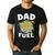 TMNT Michelangelo Dad Fuel Men's Casual T-Shirt Black TMNT Michelangelo Dad Fuel Men's Casual T-Shirt Black