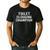Toilet Clogging Champion Award Dad Jokes ON Back Men's Casual T-Shirt Black