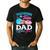 Touchdown Or Tutu Dad Loves You Gender Reveal Family Men's Casual T-Shirt Black