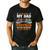 Trucker Father's Day To The World My Dad Is Just A Trucker Men's Casual T-Shirt Black