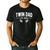 Twin Dad Est 2025 Father Of Twins New Daddy Father's Day Men's Casual T-Shirt Black