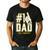 University Of Delaware Blue Hens 1 Dad Men's Casual T-Shirt Black