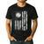 USA Flag Volleyball Dad Father's Day Men's Casual T-Shirt Black USA Flag Volleyball Dad Father's Day Men's Casual T-Shirt Black