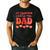 My Valentine Calls Me Dad Retro Groovy Family Daddy Papa Men Men's Casual T-Shirt Black