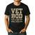 Vet BOD Like A Dad Bob Military Veteran Humor Men's Casual T-Shirt Black
