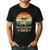 Vintage Chihuahua Dad Dog Lovers Father's Day Tee Men's Casual T-Shirt Black