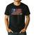 Vintage Gymnastics Dad American USA Flag Sports Men's Casual T-Shirt Black