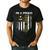 Vintage I'm A Proud Army Dad With American Flag Men's Casual T-Shirt Black