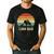 Vintage Lion Dad Father Grandpa Father's Day Men's Casual T-Shirt Black