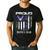 Vintage Proud Air Force Bonus Dad With American Flag Men's Casual T-Shirt Black
