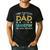 Vintage I Have Two Titles Dad And Grandpaw Dog Lover Men's Casual T-Shirt Black