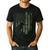 Vintage USA Camo Flag Proud Rottweiler Dad Rottie Silhouette Men's Casual T-Shirt Black