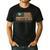 Vintage USA Flag Chicken Dad Stars Men's Casual T-Shirt Black