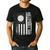 Vintage Volleyball Dad USA Flag Retro Fathers Day Daddy Papa Men's Casual T-Shirt Black