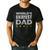 Worlds Okayest Dad Vintage Style Men's Casual T-Shirt Black