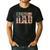 Wrestling Dad American Flag Matching For Dads Of Wrestlers Men's Casual T-Shirt Black