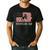 Wrestling Dad US Flag Fathers Day Retro Wrestling Fans Men's Casual T-Shirt Black