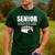 2026 Senior Bowling Dad Bowling Team Parent Helper Men's Casual T-Shirt Forest