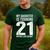 21st Birthday Dad Mom 21 Year Old Daughter Family Squad Men's Casual T-Shirt Forest