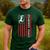 4th Of July US Flag Cheer Dad Shirt For Father's Cheer Men's Casual T-Shirt Forest