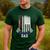 American Flag Go Kart Racing Race Dad Flag Men's Casual T-Shirt Forest