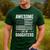 Awesome Like My Daughters Men Fathers Day Dad Men's Casual T-Shirt Forest