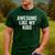 Awesome Like My Kids Father's Day Shirt Dad Vintage Men's Casual T-Shirt Forest Awesome Like My Kids Father's Day Shirt Dad Vintage Men's Casual T-Shirt Forest