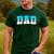 Baseball Dad Ice Cream Drip Happy Fathers Day Men's Casual T-Shirt Forest