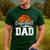 Basketball Dad Basketball Player Game Day Father's Day Men's Casual T-Shirt Forest