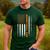 Basketball Dad USA US Flag Basketball Men Men's Casual T-Shirt Forest