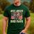Best Boxer Dad Ever USA Flag American Dog Animal Lover Men's Casual T-Shirt Forest