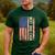 Best Dad Ever US American Flag For Father's Day Men Men's Casual T-Shirt Forest