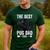 Best Pug Dad Ever Fathers Day Cute Daddy Dad Pug Men's Casual T-Shirt Forest