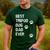 Best Tripod 3 Legged Dog Dad Novelty Dog Dad TShirt Men's Casual T-Shirt Forest