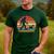 Bigfoot Walking a Dog Bernedoodle Dog Dad Men's Casual T-Shirt Forest