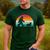 Bigfoot Walking a Dog Corgi Lovers Dog Dad Men's Casual T-Shirt Forest