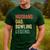 Bowler Husband Dad Bowling Legend Father's Day Men's Casual T-Shirt Forest