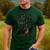 Camo Deer American Flag Graphic Hunting Men Dad Boys Men's Casual T-Shirt Forest