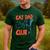 Cat Dad Club Life Is Better With Cats Cat Dad Retro Men's Casual T-Shirt Forest