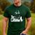 Cat Dad Life The Catfather Fathers Day Vintage Men's Casual T-Shirt Forest