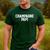 Champagne Papi Dad Father's Day Love Family Support Tee Men's Casual T-Shirt Forest