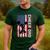 Cheer Dad American Flag Cheerleader Support Men's Casual T-Shirt Forest