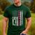 Cheer Dad Flag Pink Cheerleading Men's Casual T-Shirt Forest