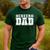 Cheer Dad Cheer Leading Cheer Leading Men Dad Fathers Day Men's Casual T-Shirt Forest