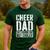 Cheer Dad Shirt Men Fathers Day Cheer Dad Men's Casual T-Shirt Forest