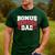 Cheer Stepdad Bonus Cheer Dad Red Men's Casual T-Shirt Forest