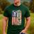 Cheerleader Dad Cheer Dad American US Flag Father Team Men's Casual T-Shirt Forest