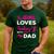 Cute Girls Hunting Dad Daughter Hunting Buddy Hunter Men's Casual T-Shirt Forest